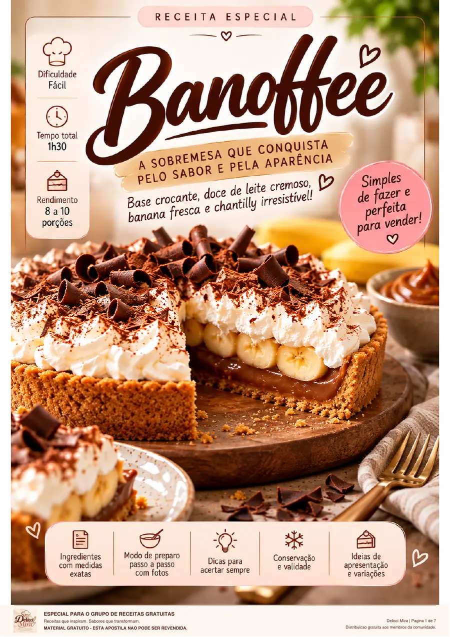 Receita: Banoffee, página 1 de 7