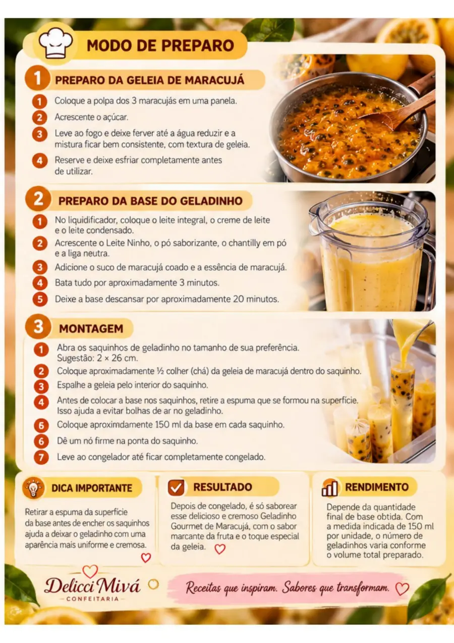 Apostila: Geladinho Gourmet de Maracujá, página 2 de 8
