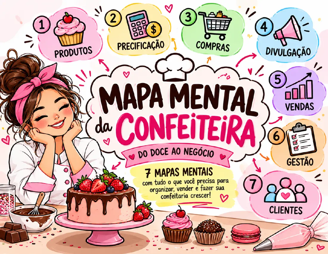Mapa Mental da Confeiteira, página 1 de 8